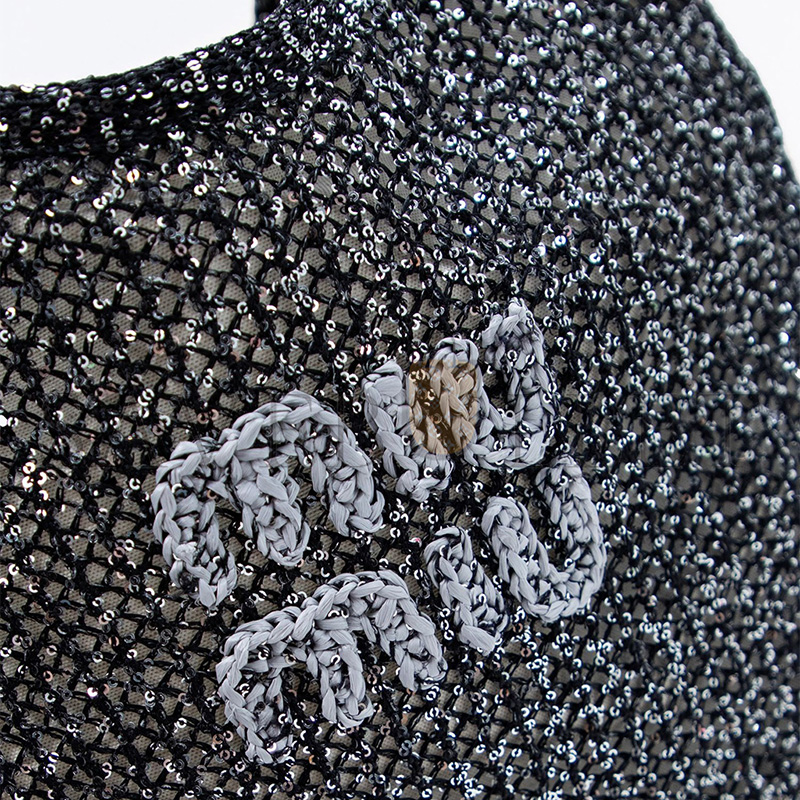 MIU MIU SEQUIN MESH IVY TOTE 5BG231 (40*35cm)
